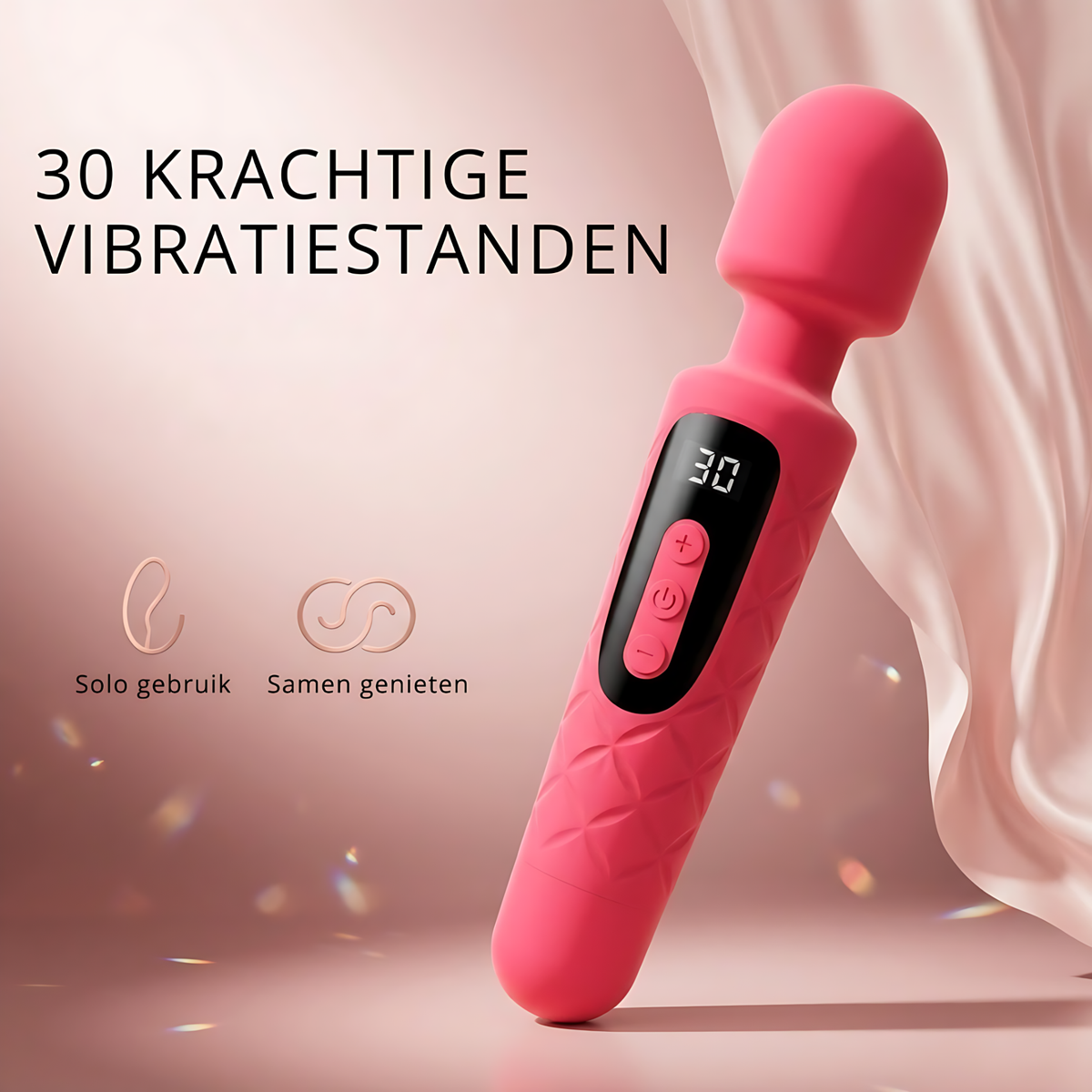 SF Toys Luxe Wand Vibrator – 30 Vibratiestanden met Digitaal Display - Beschikbaar in 2 kleuren