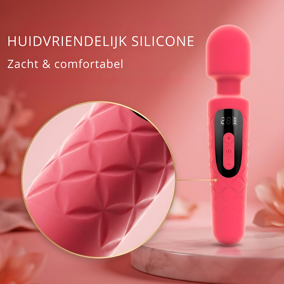 SF Toys Luxe Wand Vibrator – 30 Vibratiestanden met Digitaal Display - Beschikbaar in 2 kleuren
