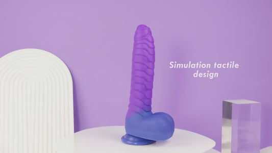 SF Toys Verwarmbare Dildo met Zuignap – Afstandsbediening – Paars