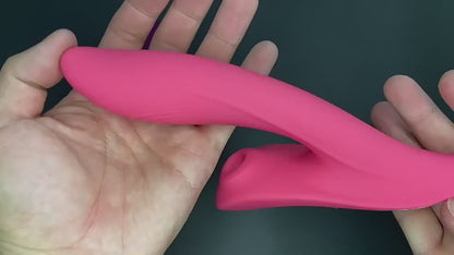 Dubbele Vibrator met Zuigfunctie (Meerdere kleuren)