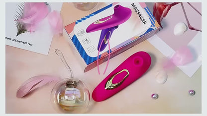 Paarse zuigvibrator voor vrouwen – 10 Zuigstanden  – Stil & Waterdicht